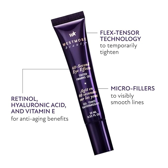 Westmore Beauty 60 Second Eye Effects - Eye Serum - Under Eye Cream - Instant Eye Tightening Serum & Instant Eye Bag Remover Puffiness - Medium to Deep - 0.68 fl oz / 20 mL