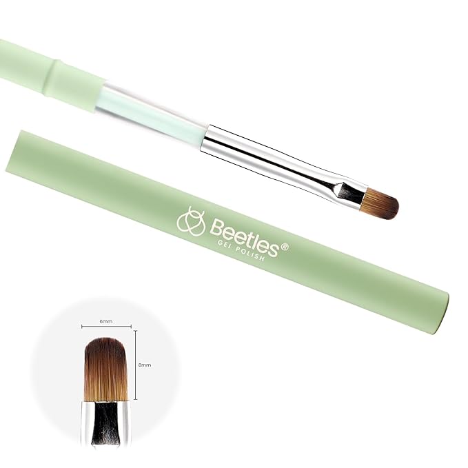 Beetles Nail Art Brushes, Clean Up Brush Gel Polish Nail Art Design Pen Painting Tools Fingernail Brush Nail Cleaning Brush Nail Art Liner Brush and Nail Dotting Pen Salon Diy at Home