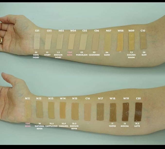 FARMASi Vfx Pro Foundation, Full Coverage Liquid Cream, Lightweight Long Lasting Coverage, Breathable Skin Moisturizer with Color True Matte Blending, Face Makeup, 1 fl. oz / 30 ml - Cool Medium 06