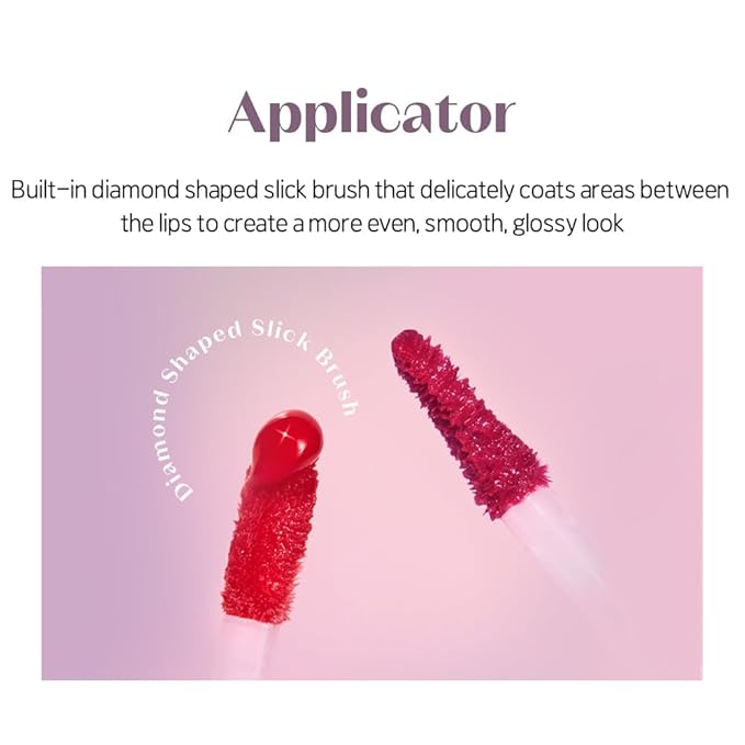 ETUDE Over Growy Lip Stain Tint, Mudder Red, 0.1 oz (3 g), Lipstick, Glossy Finish, Highly Moisturizing, Melotint, Plush, Glossy, Volume, Vegan Certified