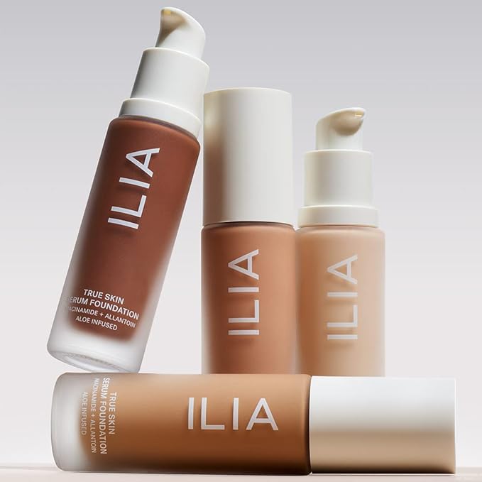 ILIA - True Skin Serum Foundation | Non-comedogenic, Cruelty-Free, Vegan, Weightless Feel, Buildable Coverage, Safe For Sensitive Skin (Bowen SF4)