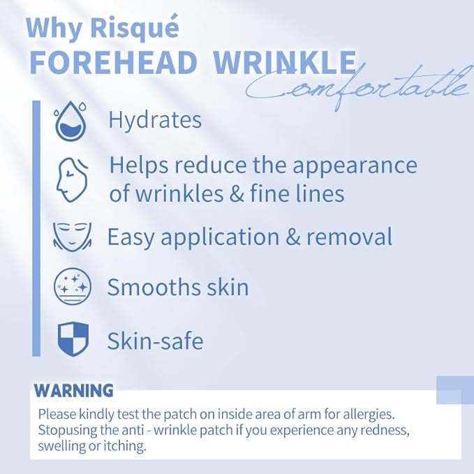 10pcs Masks | Collagen Forehead Anti-Wrinkle Treatments | Jelly Touch Mask | Skin-Friendly Hydrogel for Deep Hydration, Firming & Fine Line Reduction, Targets Forehead Wrinkles & Frown Lines