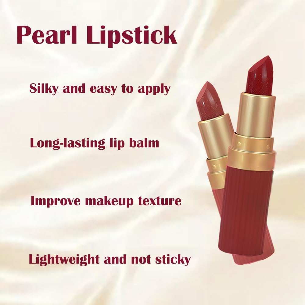 3Pcs Metallic Lipstick for Women,Lightweight Shimmer Frosted Lipstick,Glitter Lip Gloss Stain Long Lasting Waterproof Smudge Proof 24 Hour Full Coverage Lip Makeup,Vegan(04,05,06)