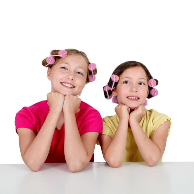 36 Pieces Foam Sponge Hair Rollers - Soft Sleeping Flexible Styling Curlers for Hair Styling (Pink)