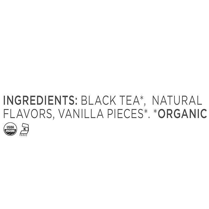 Tea Forte Orchid Vanilla Premium Organic Loose Leaf Caffeinated Black Tea Blend Canister, Makes 35-50 Cups, Tea Gifts for Mother's Day