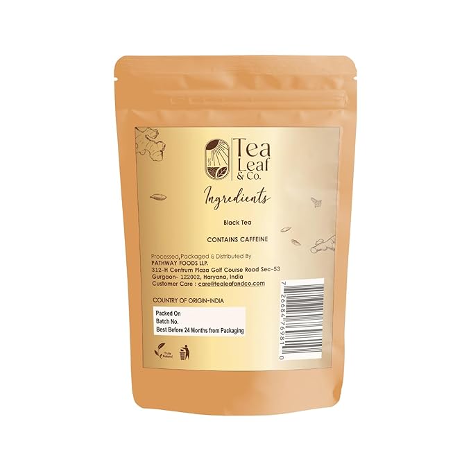 Tealeaf & Co. Classic Assam CTC Chai - 100% Pure Loose Leaf Black Tea - Low Caffeine Premium Tea - Upto 50 Servings (3.52oz/100gm)