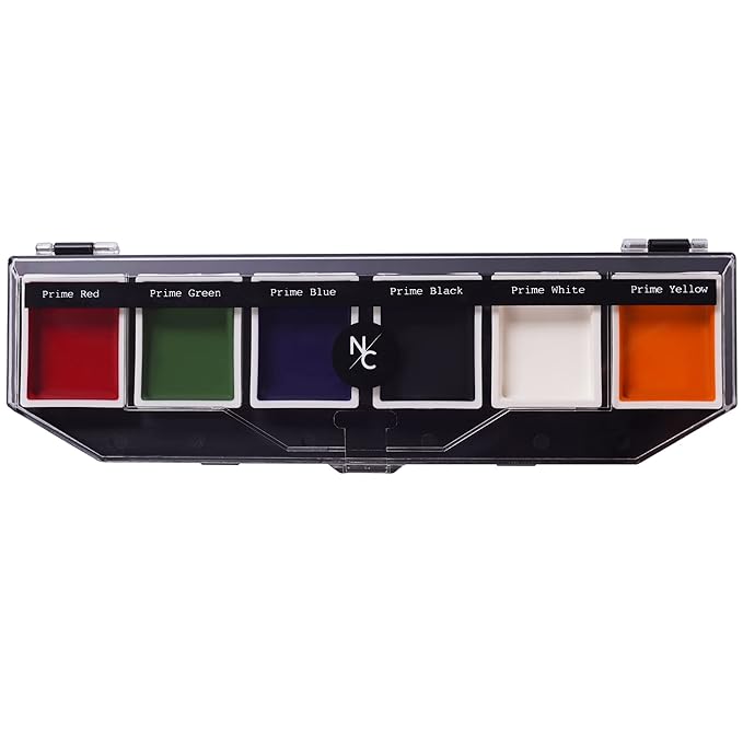 6 Color On Camera Primary Alcohol Activated Makeup Palette - Waterproof Makeup for Professional Makeup Artists