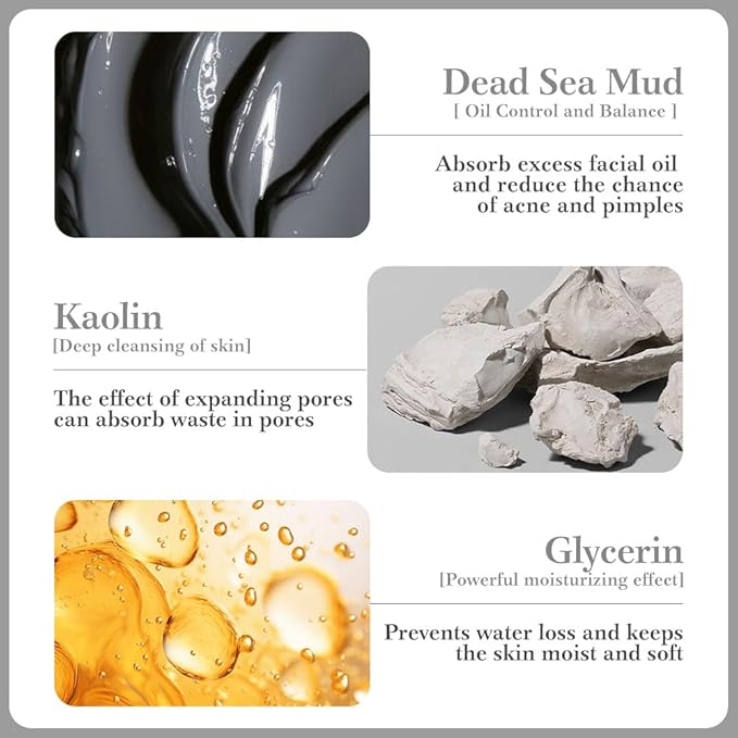 10X Collagen Anti-Aging Sleep Mask β Active Protein Technology β Intensive Hydration, Reduces Sagging & Dullness, Skin Care, Smooth & Whitilight, Cruelty-free (10PCS-Mud Mask-Dead sea mud White)
