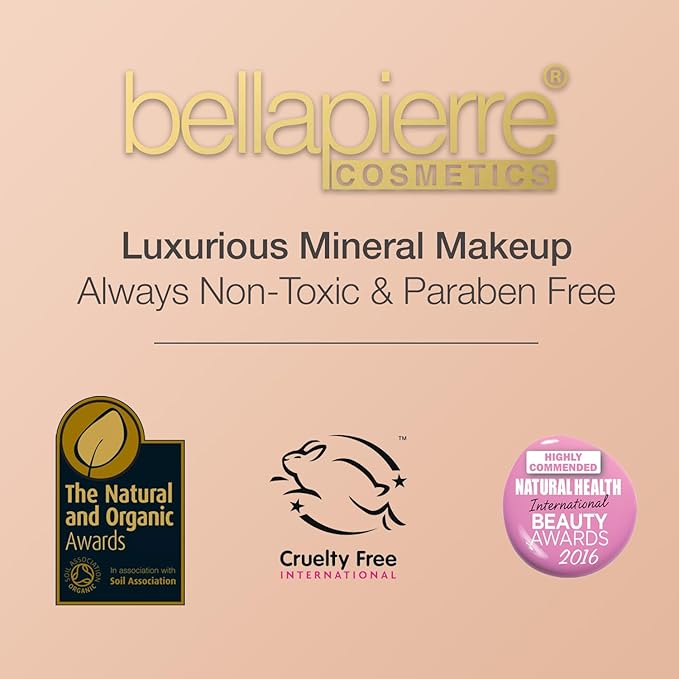 Bellapierre Mineral Blush – Loose Powder Blush, Lightweight Cheek Color, Warm Dewy Finish, Talc-Free, Hypoallergenic & Non-Toxic – 0.3 oz – Amaretto