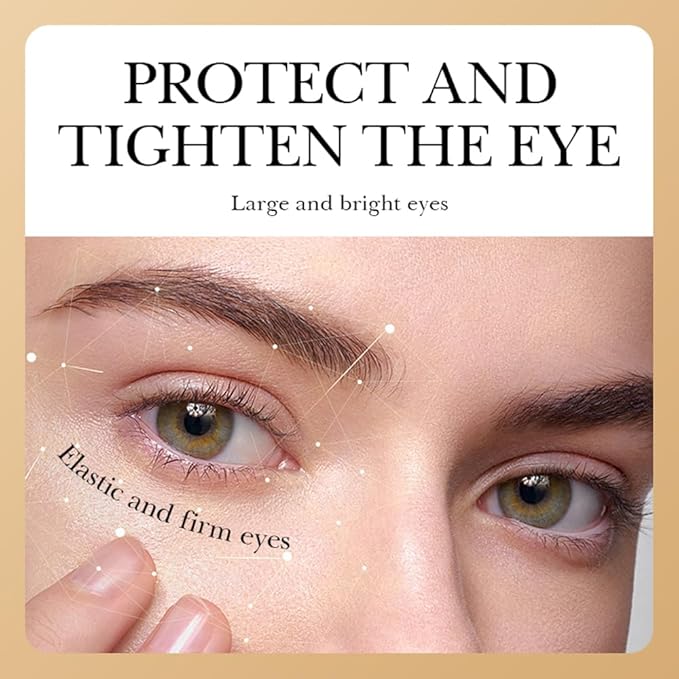 3D Crescent Design Under Eye Patches (5 Pairs) - Crystal Under Eye Mask with Eye Cream, Specifically for Canthus Wrinkles and Dryness Around the Eyes (Crystal)