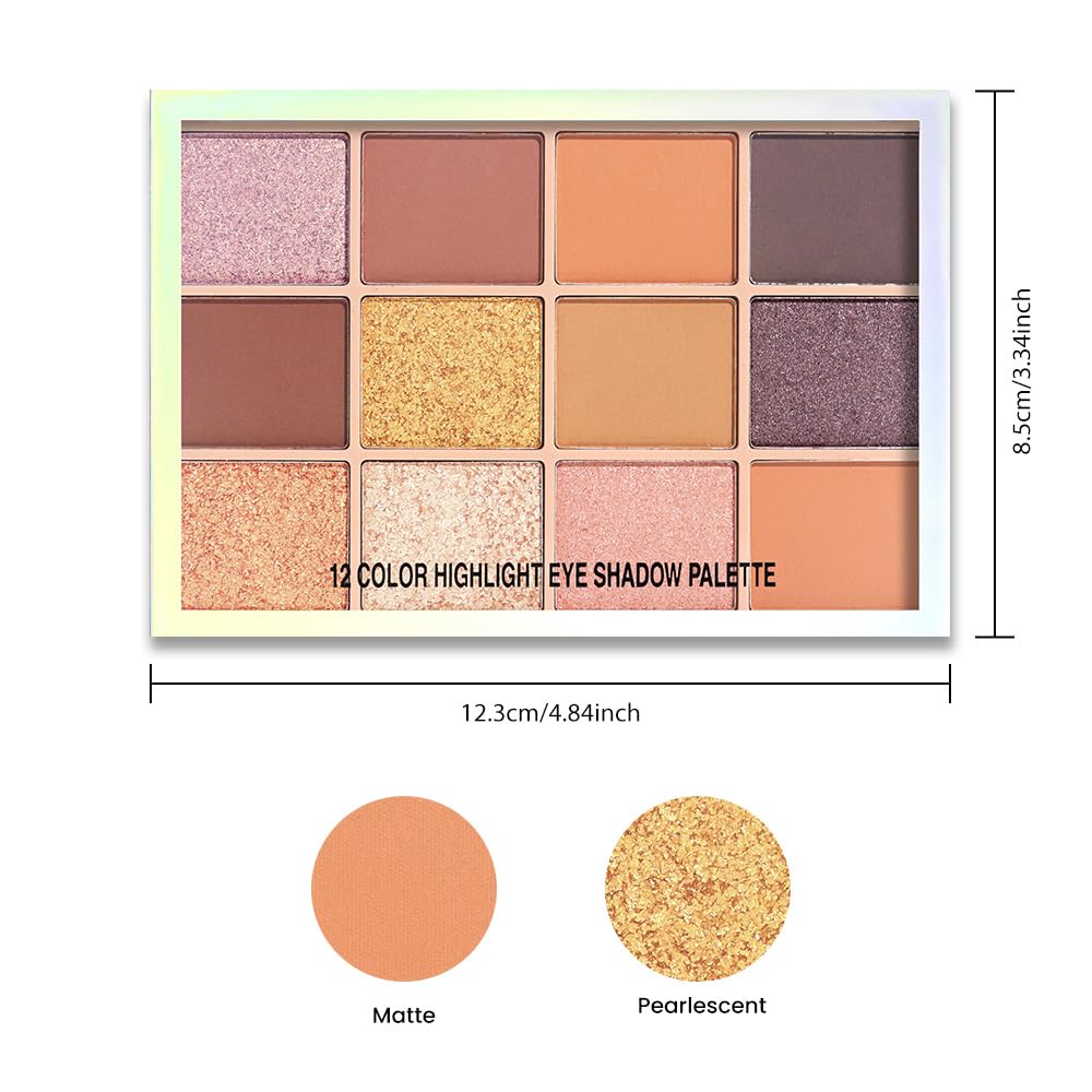 Neutral Eye Shadow Palette,Nude Pink Champagne Naked Cream Eyeshadow Palette,Make Up Pallets for Women Eyeshadow for Eyes Long Lasting Naturing-Looking