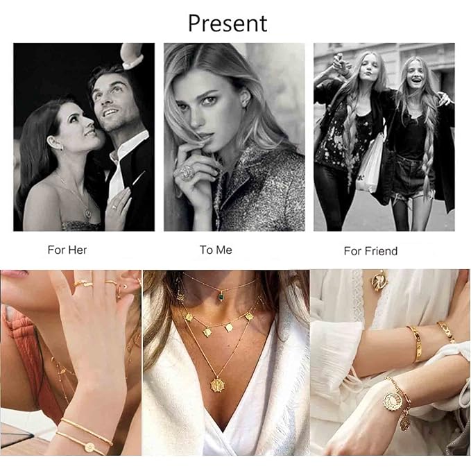 Boho Star Dangle Choker Necklace Gold Chunky Curb Chain Necklace Punk Thick Chain Choker Necklace Minimal Short Chain Necklace Jewelry for Women and Girls