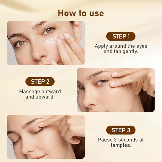 Niacinamide Eye Cream for Dark Circles & Puffiness – Hydrating Under Eye Treatment for Fine Lines & Wrinkles – Firming & Anti-Aging – Sensitive Skin Safe, Fragrance-Free