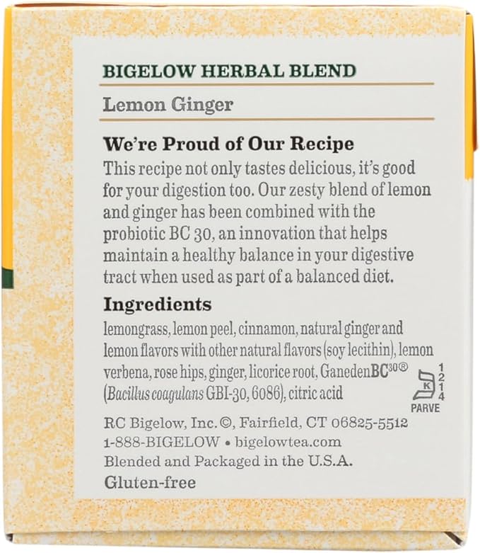 TEA,HERB PLUS,LMN GINGER