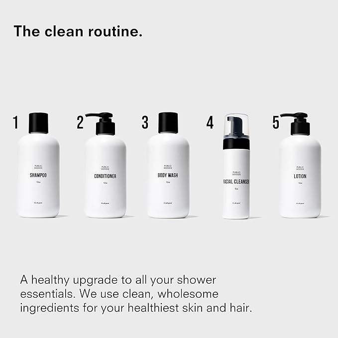 Public Goods Hand Soap | Cleansing Soap for Kitchen & Bathroom | Made with Natural Essential Oils | Paraben & Sulfate Free | Vegan Friendly | 34 Fl Oz Refill