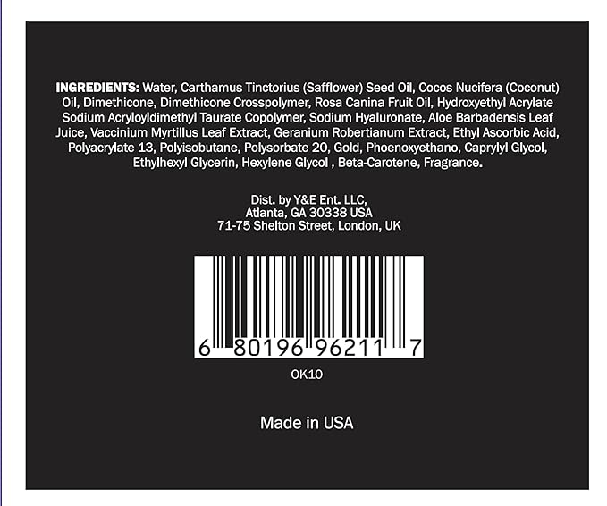 GLO24K Eye Cream with 24k Gold, Hyaluronic Acid, Rosehip Oil, and Vitamins. Minimizes wrinkles and fine-lines around the eyes
