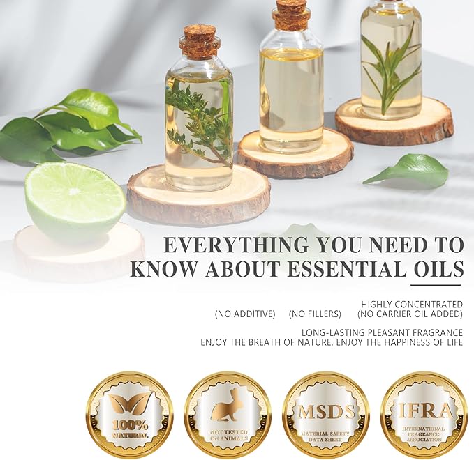 Tea Tree Essential Oil, MAYJAM Pure Essential Oils for Diffusers for Home and Office, 1.01FL.OZ Tea Tree Oil for Candle Making, DIY Soap, 30ML/Bottle