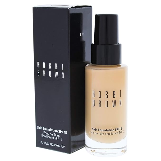 Bobbi Brown Skin Foundation SPF 15, 4.25 Natural Tan for Women, 1 Ounce
