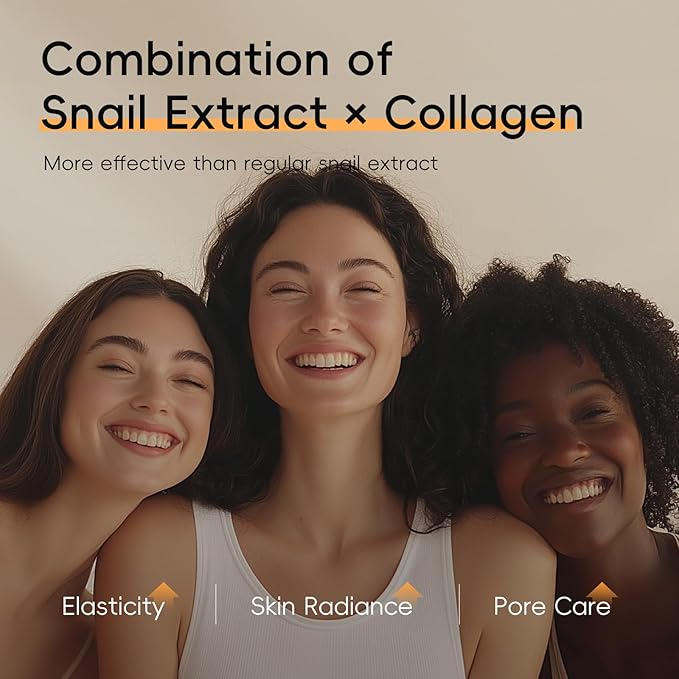 Snail Mucin Cream, 97.5% Pure Snail Slime Extract Moisturizer for Face and Body, Snail Mucin Essence 92% Snail Slime Serum, Face Cleanser for Moisturizing Repairing