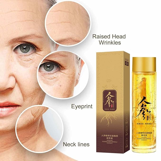 Ginseng Extract Liquid, Ginseng Extract Anti-Wrinkle Original Serum Oil, Korean Red Ginseng Essence for Anti Aging, Moisturizer, Fighting Collagen Loss, Reduces Wrinkles, Improves Sagging (2)