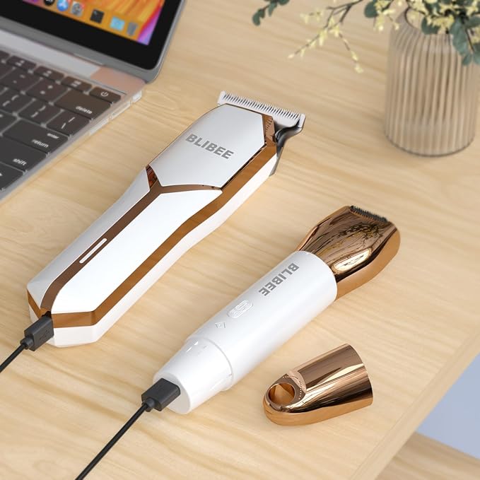 Bikini Trimmer & Hair Clippers for Women - Waterproof Electric Razor and 4 in 1 Bikini Shaver Set, Deluxe Hair Trimmer, Wet/Dry Body Shaver for Nose Eyebrows Beard Pubic Hair, Black