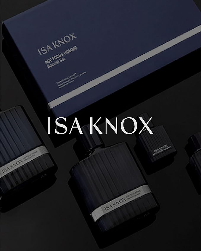 ISA KNOX Age Focus Homme (Face Emulsion, 5.1fl oz) - Hydrating Facial Moisturizer to Soothe and Moisturize Shaving-Irritated Skin for a Refreshing Sensation by LG Beauty. Niacinamide, Adenosine.