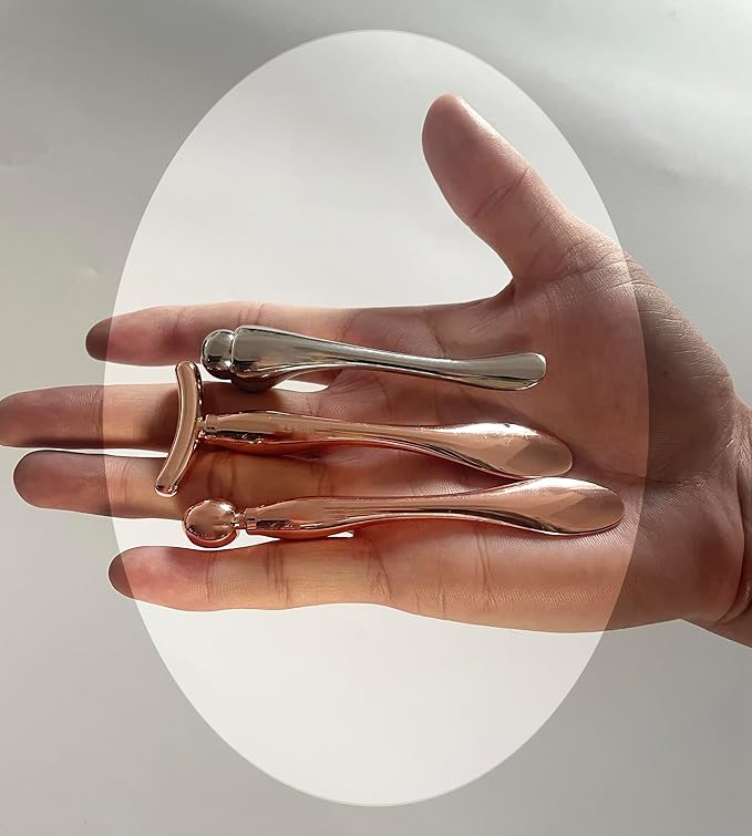 3PCS Eye Cream Applicator Tool Eye Roller for Puffy Eyes Face Roller Massage Tools