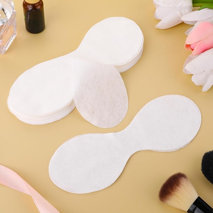 100 Sheets Eye Covers for Facials Disposable Eye Masks Non-woven Cotton Eye Pads Spa Eye Masks Eye Care Patches Paper Paper Beauty Sheets for Facial Treatments, Skincare Spa, Home Beauty Wet Compress