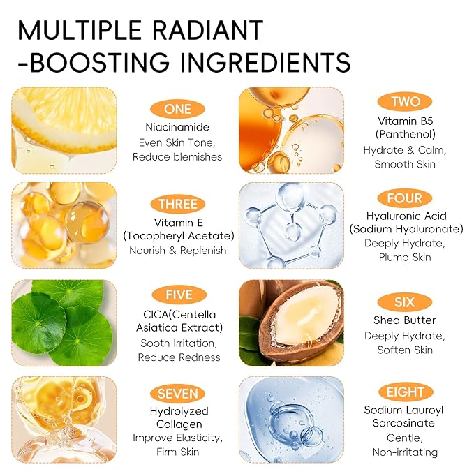 Snail Mucin Cream, 97.5% Pure Snail Slime Extract Moisturizer for Face and Body, Snail Mucin Essence 92% Snail Slime Serum, Face Cleanser for Moisturizing Repairing