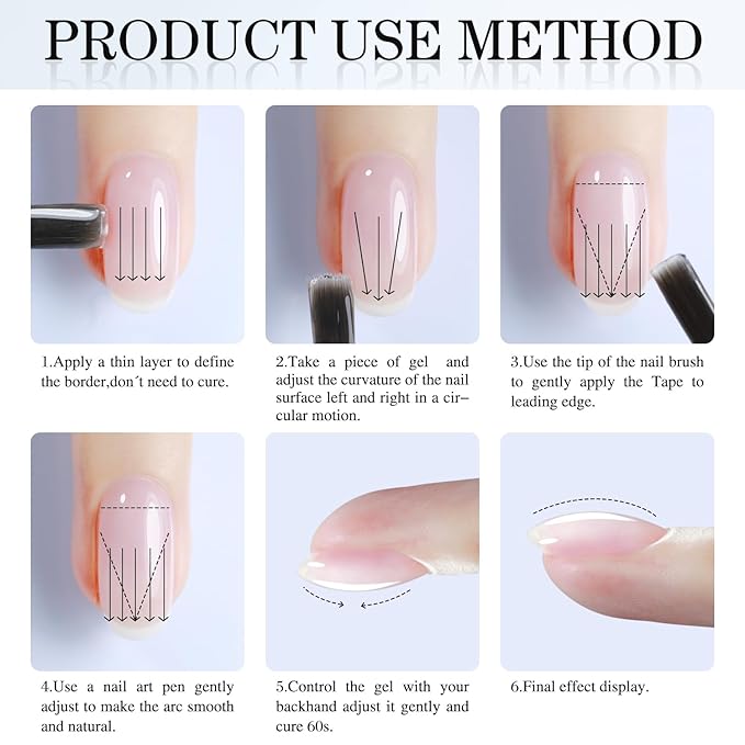 Double Rhythm 0.52 Oz Rubber Gel Polish Nail Strengthener Builder in a Bottle for Thickening Extension Hard Structure Glue (Nude Pink 8 in 1-3)