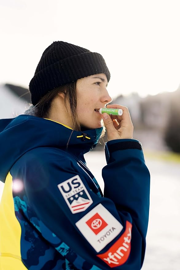 Dermatone Green Tea Lip Balm SPF 30 | Moisturizing | Medicated | Aloe & Vitamin E | Soothes Chapped & Cracked Lips | 3-pack (Green Tea, 0.15oz)