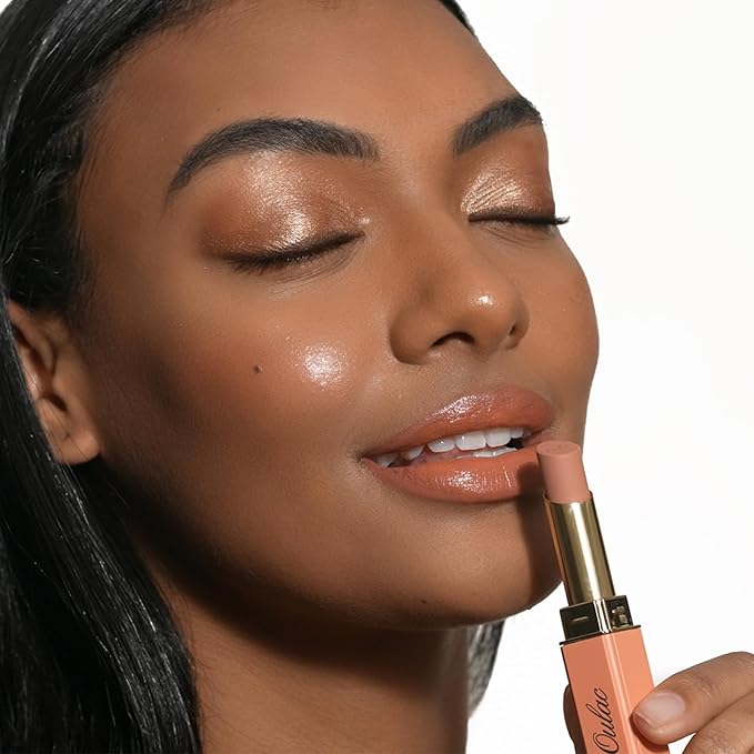 Oulac Brown Lipsticks for Women, Orange Matte Lip Stick, Full Coverage Lip Color, Satin Matte Finish, Cream Texture, Hydrating, Infused with Hyaluronic Acid, Vegan & Clean Beauty 4g SG05 Body Talk