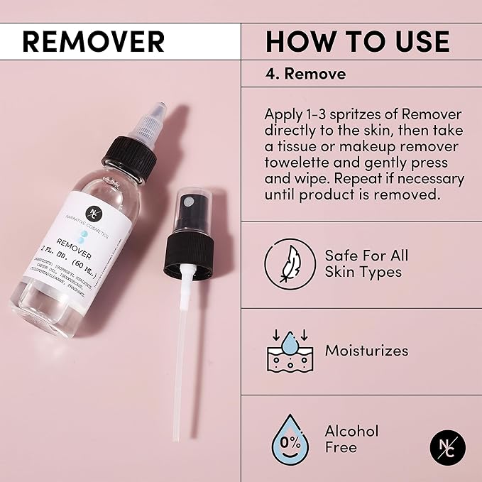 FX Alcohol-Activated Palette, Activator, and Remover Kit, Professional SFX Makeup Set Multicolor