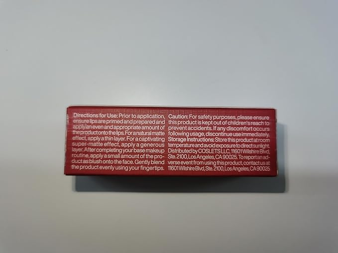 ITY Velvet Matte Finish Lip Stain-Mousse Textured Lip Clay, Red Shade, Conceals Lip Lines, Rich Pigment Lip Tint Lipsticks, 0.14 oz (4g) in Ruby