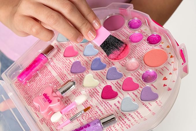 Claire's Club Pink Cupcake Makeup Case- Designed for Little Girls Ages 3 to 6