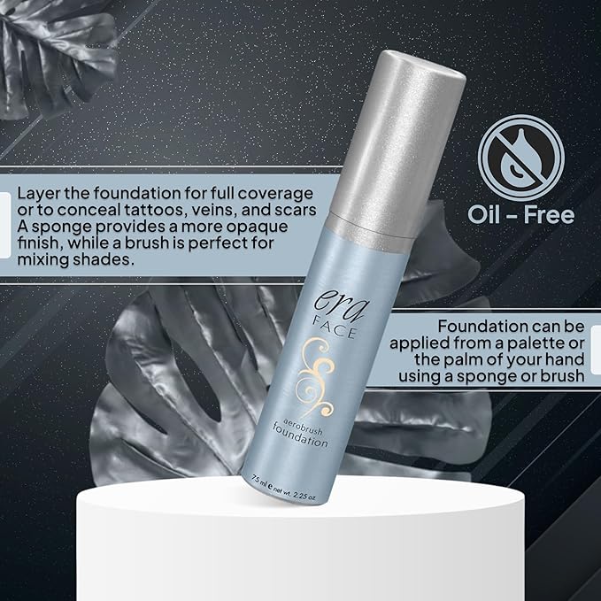 ERA Face spray makeup (Y3 Butterscotch, 2.25 oz) - airbrush foundation, everyday, buildable, professional spray on cosmetics by Era Beauty