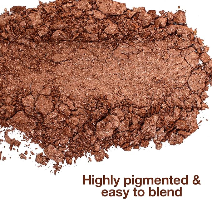 Palladio Baked Bronzer, Highly Pigmented and Easy to Blend, Shimmery Bronzed Glow, Use Dry or Wet, Lasts all day long, Provides Rich Tanning Color Finish, Powder Compact, Atlantic Tan