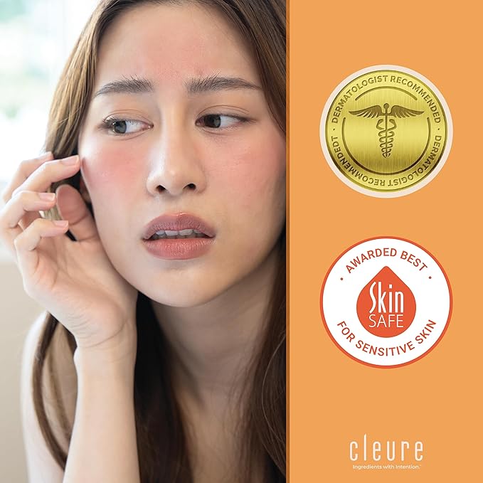 Cleure Alcohol Free Toner for Sensitive Skin - Balancing pH Toner for Face - Paraben, Salicylate, & Fragrance Free (8 oz, Pack of 1)