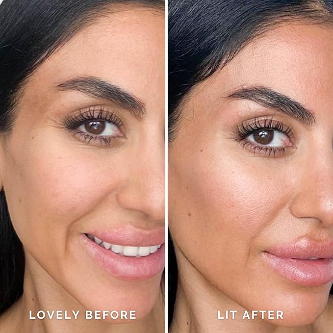 Elizabeth Mott Thank Me Later Glow Enhancer - Hydrating Face Primer & Highlighter for Radiant Skin, Vegan & Cruelty-Free, No Sulfates, Parabens, or Phthalates - Tan Sheer Glow Shade - 30g