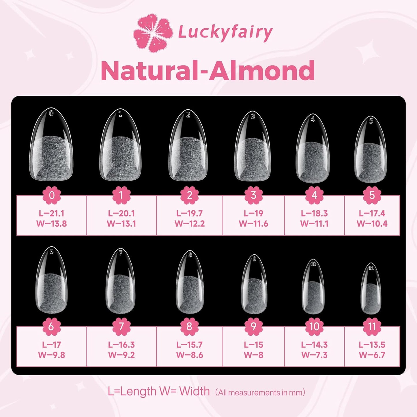 Almond Nail Tips: 240pcs Pointed Almond Soft Gel Nail Tips, Pre-shape Short Nails, Half Matte Full Cover Clear Acrylic Fake Press On Nails for Nail Extension Home Nail Art 12 Sizes Gelly Tips