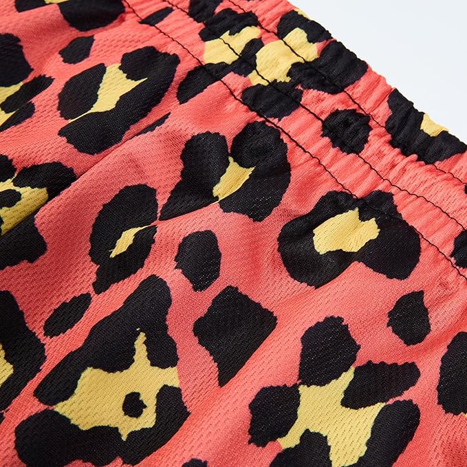 Fashion Funny Animal Printing Swim Trunks 5 inch Inseam Quick Dry Active Board Shorts for Men