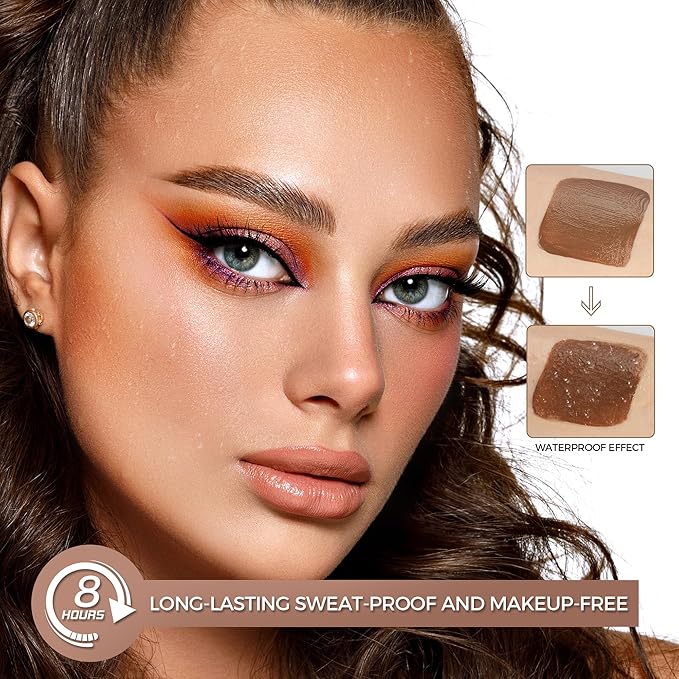 Contour Stick With Cushion Applicator,Liquid Contour Wand,Cream Contour Smooth,Bronzer Stick Lightweight Liquid Bronzer For Face (02#Fair/Medium)