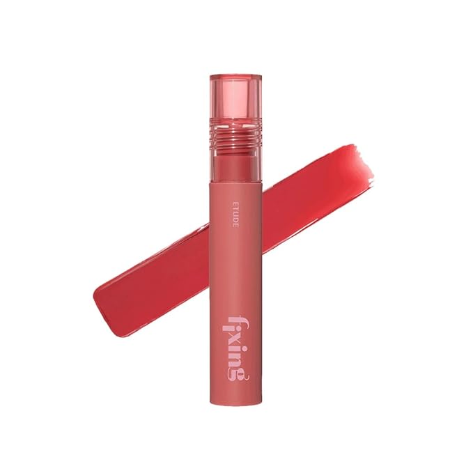 ETUDE Fixing Tint #01 Analog Rose (4g) | Long Lasting High Pigmented Liquid Lipstick | Waterproof Lightweight Matte Finish Lip Stain | Full Coverage | Korean Makeup, Kbeauty