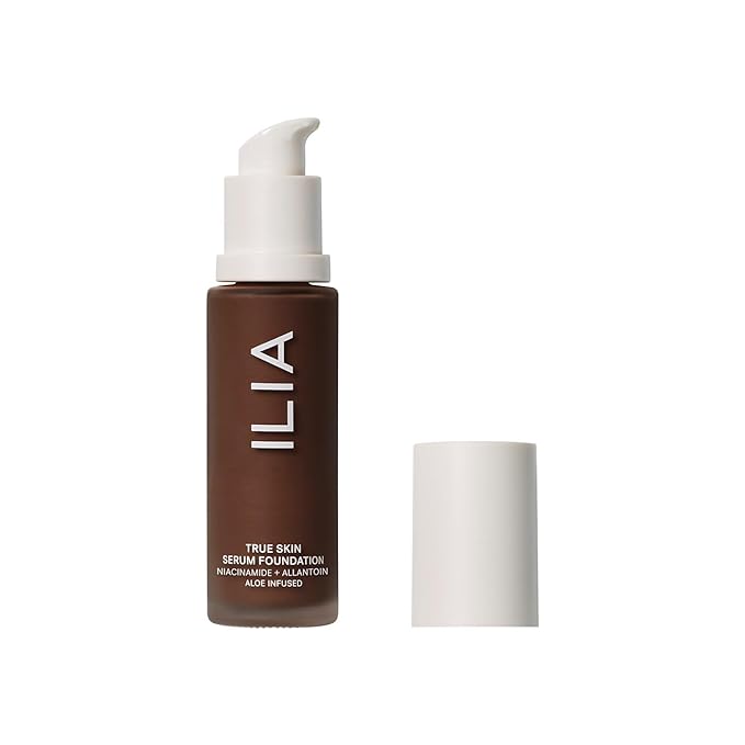 ILIA - True Skin Serum Foundation | Non-comedogenic, Cruelty-Free, Vegan, Weightless Feel, Buildable Coverage, Safe For Sensitive Skin (Grenada SF15)