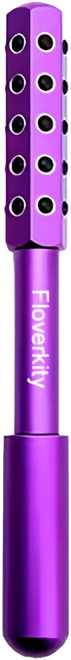 Beauty Sculptor Roller – 30 Germanium Massage Nodes for Facial Massager & Glow | Compact Beauty Tool for Lifting and Skin Care,Facial Roller (Purple, 1 PCS)