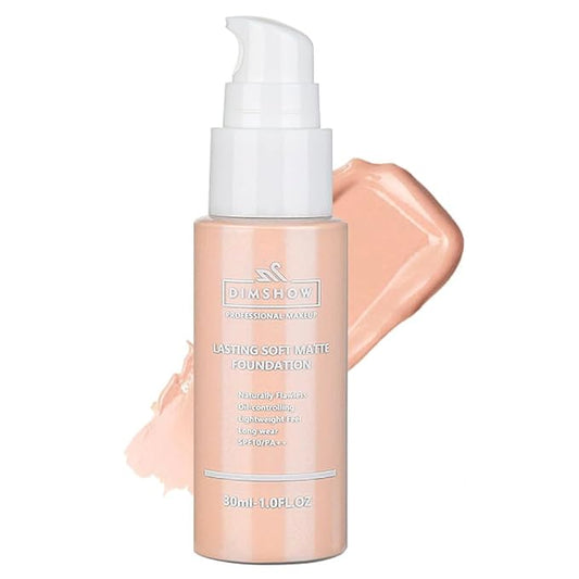 Flawless Matte Liquid Foundation Makeup, Vegan & Cruelty-Free, Liquid Oil-Free Foundation Face Makeup for Combination & Oily Skin, Longwear Medium-Full Coverage (03, 30ml)
