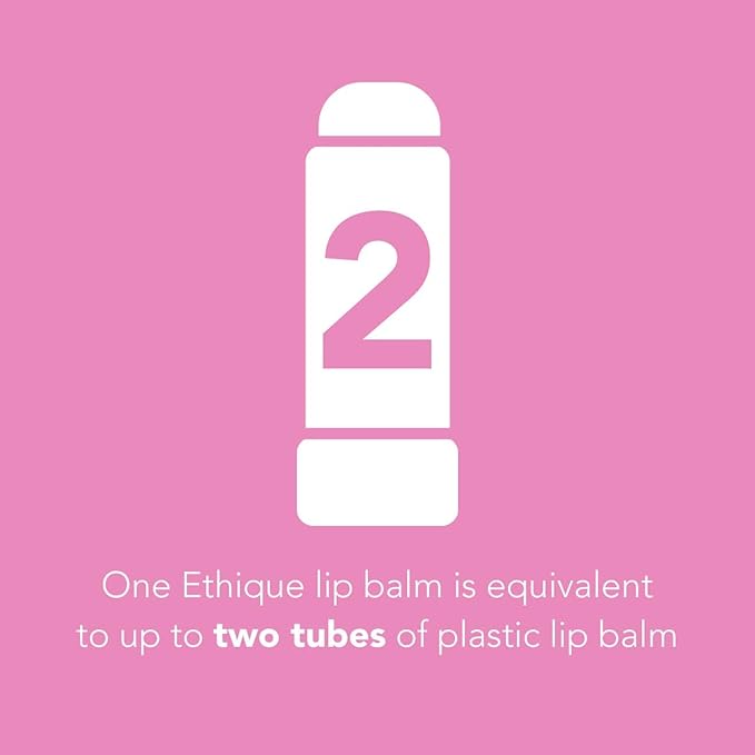 Ethique Nectar Unscented Lip Balm - Plastic-Free, Vegan, Cruelty-Free, Eco-Friendly, 0.32 oz (Pack of 1)