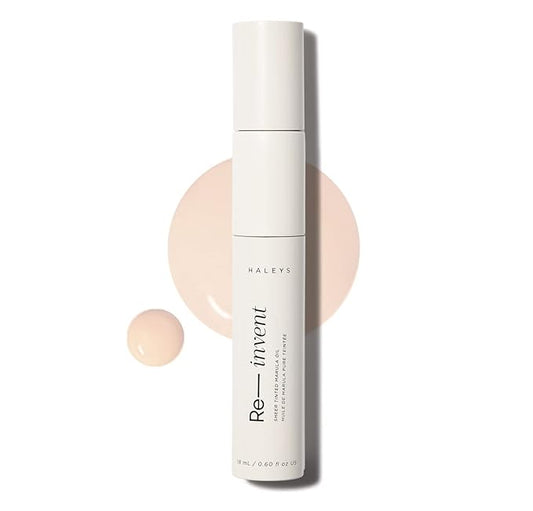 HALEYS Re-invent Sheer Tinted Marula Oil (Fair Cool), Skin Tint, Tinted BB Moisturizer, Tinted Foundation, Face Oil, Hydrate Skin, Flexible Shades, Low to Med Coverage, For All Skin Types