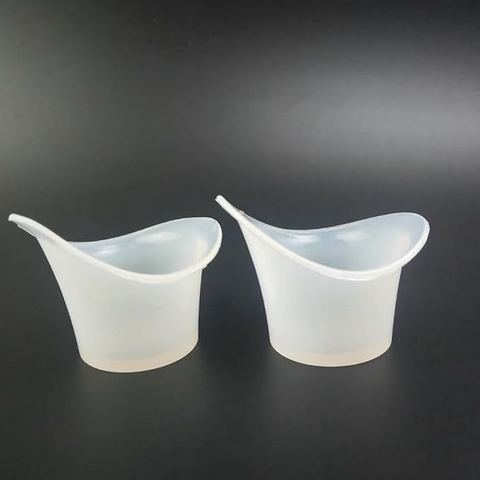 10 Pcs Silicone Eye Wash Cups Eye Cleaning Cups Eye Care Cups Eye Cleaner Cups Eye Cleansing Cups Eye Bath Cups Eye Flushing Cups with Calibration