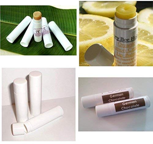 50PCS 5ml Empty Refill White Plastic Lip Gloss Balm LipStick Tubes Sample Packing Vials Holder Bottles DIY Beauty Tool